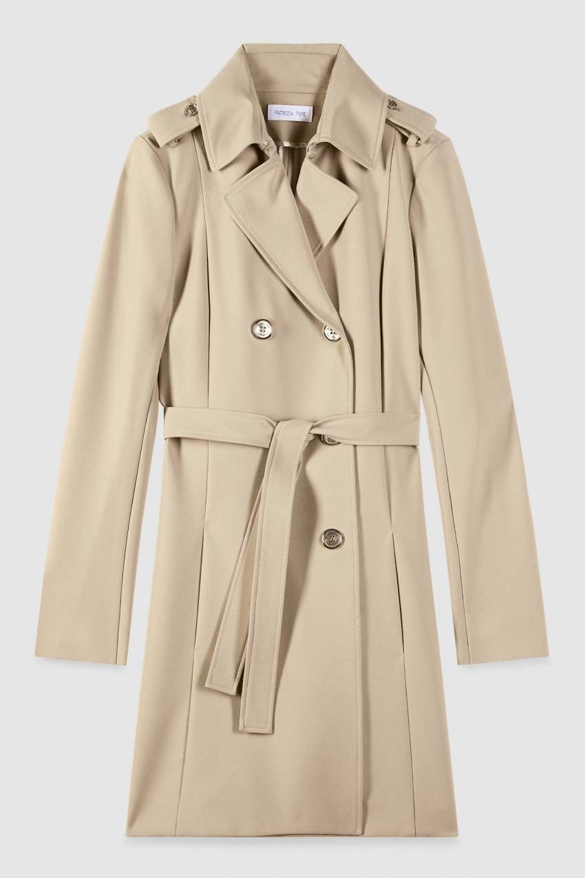 Beige 2 button jacket | Patrizia Pepe