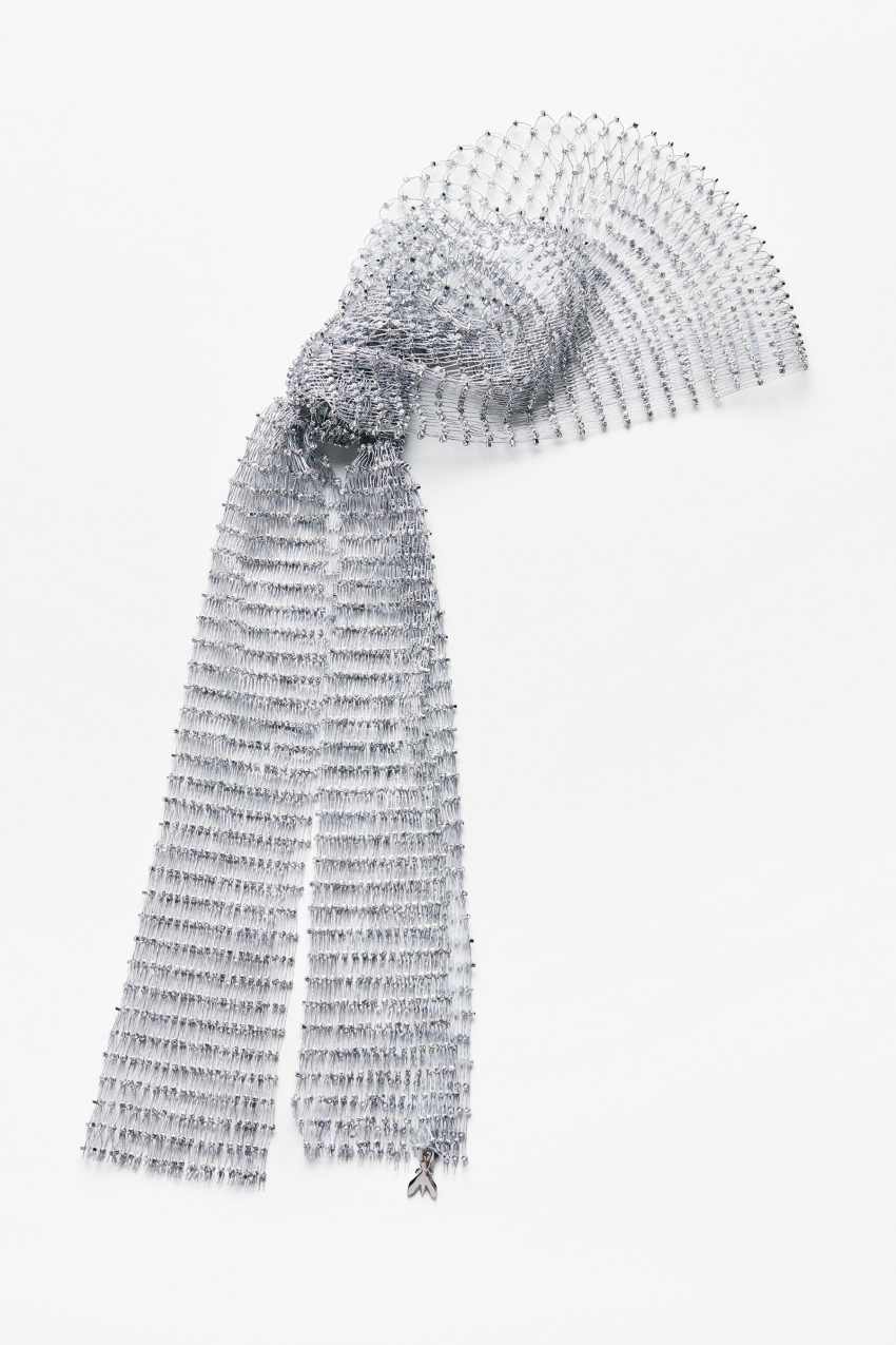 Copricapo gioiello a rete con strass