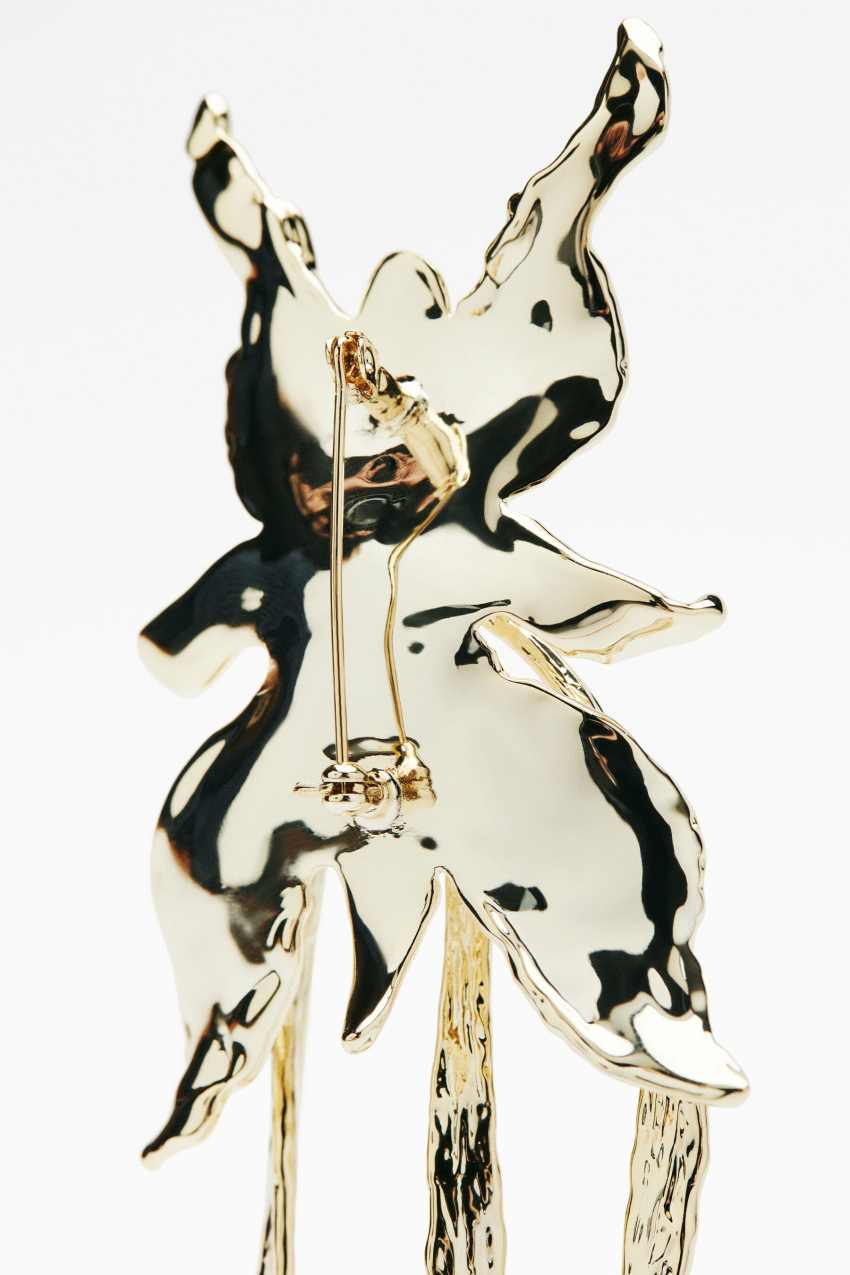 Metallic Petals brooch