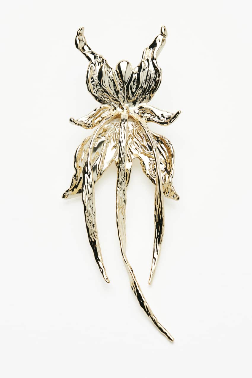 Metallic Petals brooch