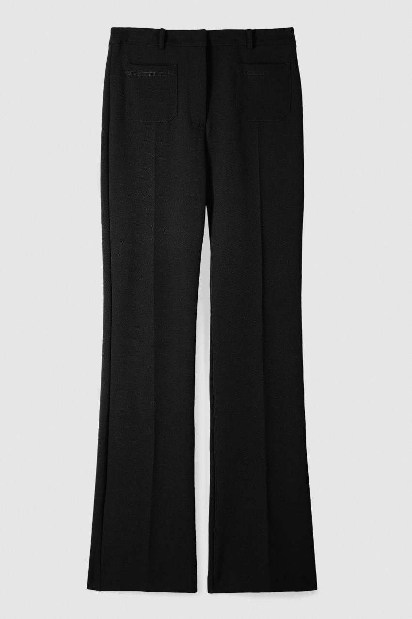 Pantaloni flare con taschine