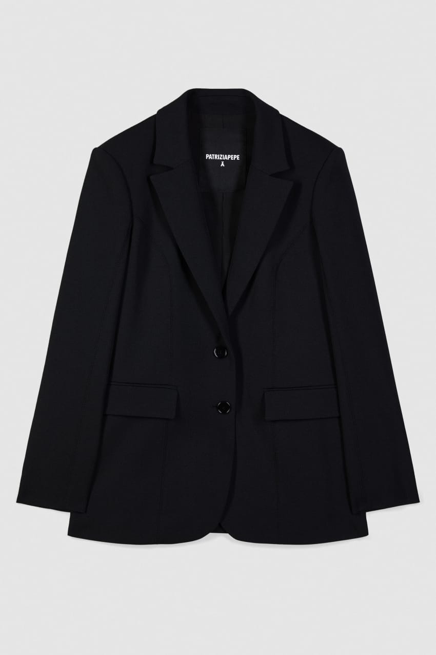 Blazer in twill strutturato