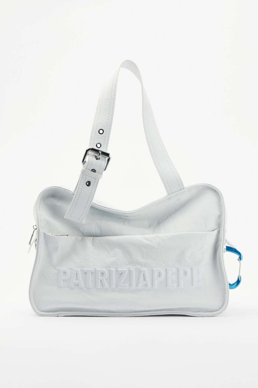 Borsa shopping (IM)PERFECTION in pelle crinkle