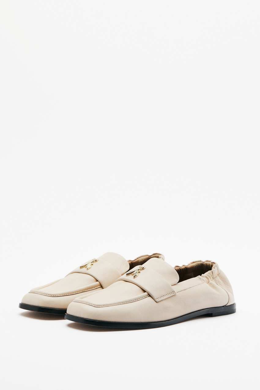 Soft Square leather loafers