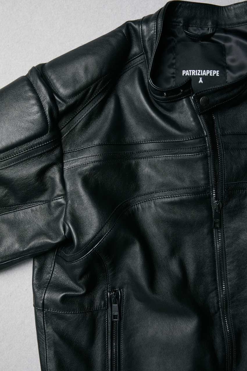 Leather biker jacket | Черный | Patrizia Pepe