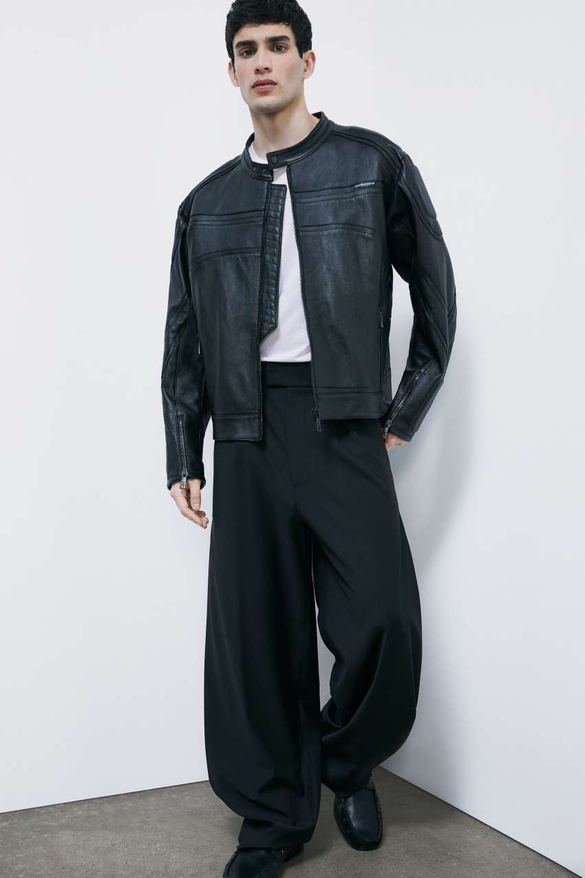 Leather biker jacket | Черный | Patrizia Pepe
