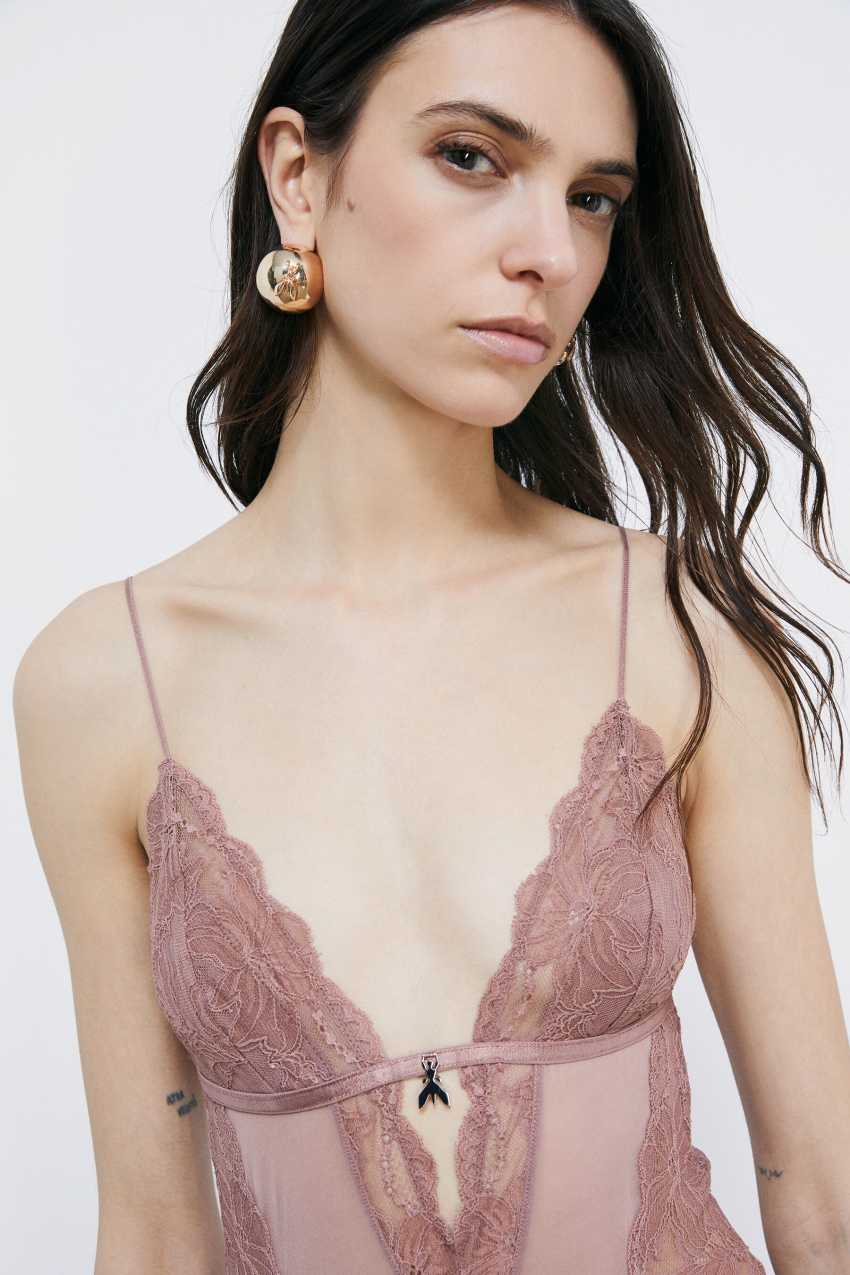 Lace bodysuit | White | Patrizia Pepe