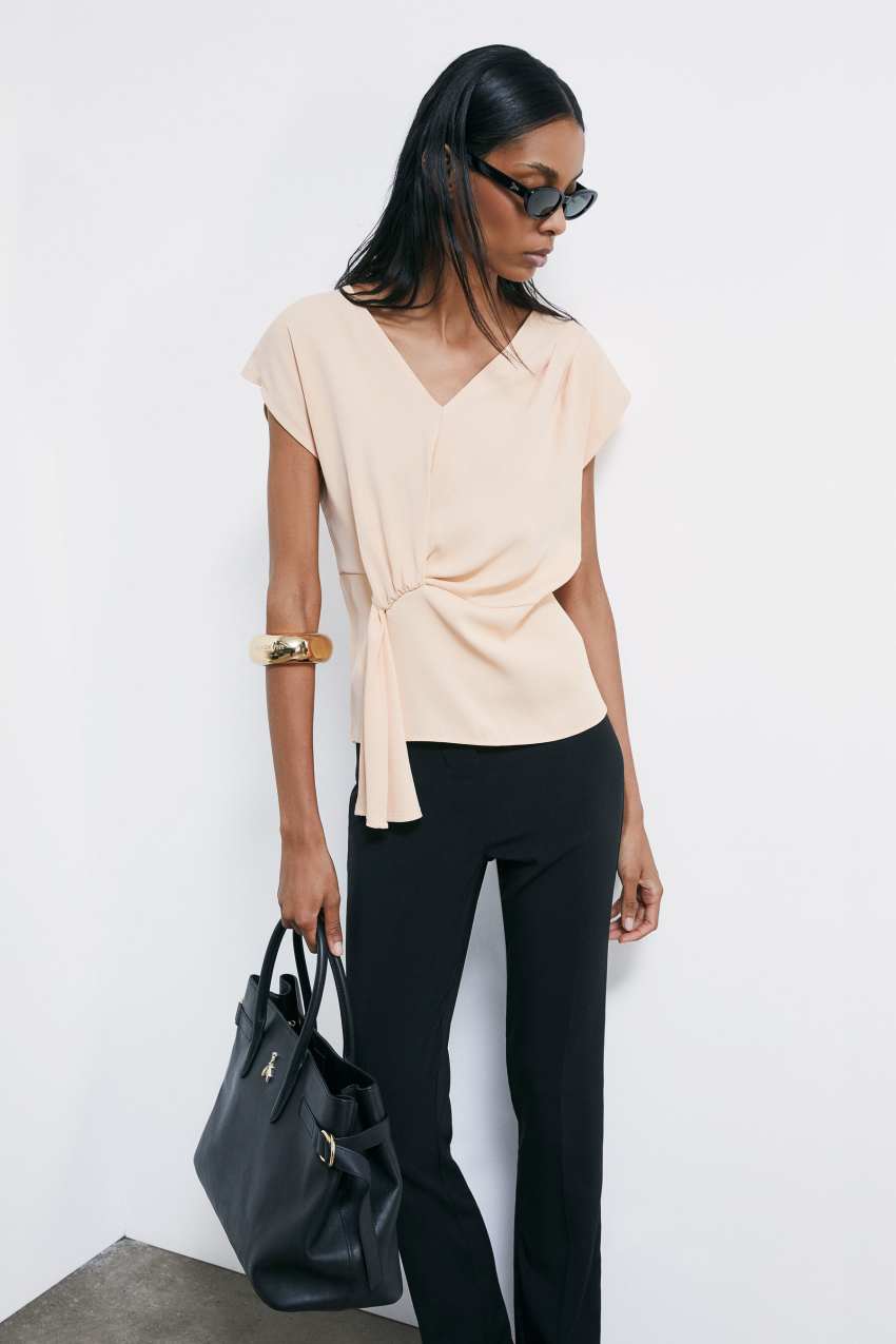 Patrizia Pepe Bluse mit Drapierung