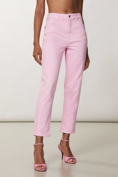 Light pink cigarette pencil pants & trousers for women casual and
