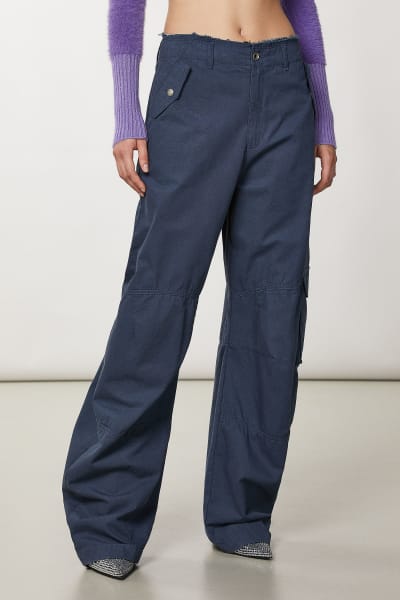 Blue essential palazzo fit pants Patrizia Pepe