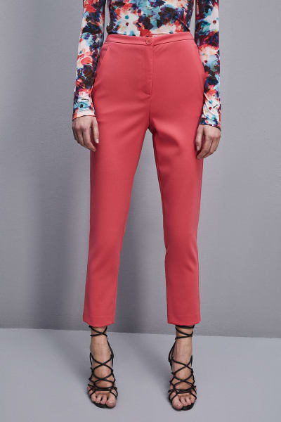 Buy Rustorange Women Pink Solid Straight Kurta With Cigarette Trousers &  Dupatta - Kurta Sets for Women 14321498 | Myntra