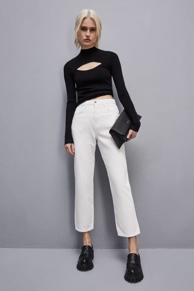 Jeans for women stretch and embroidered denim Patrizia Pepe