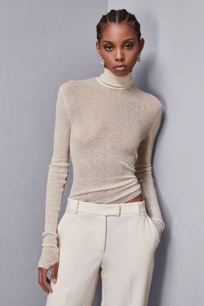 Patrizia Pepe Beige Tessuto Womens Sweater