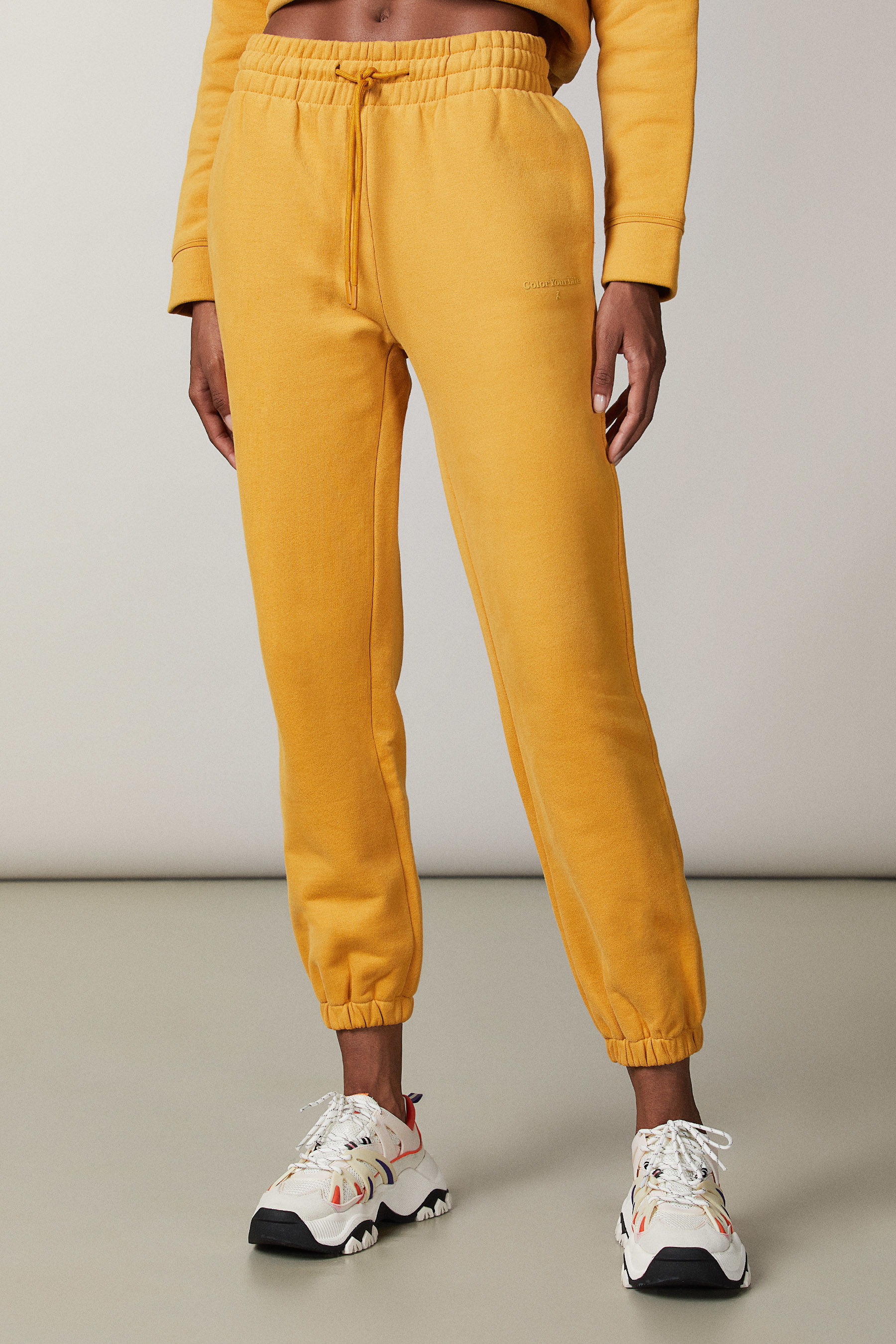 Yellow on sale joggers womens