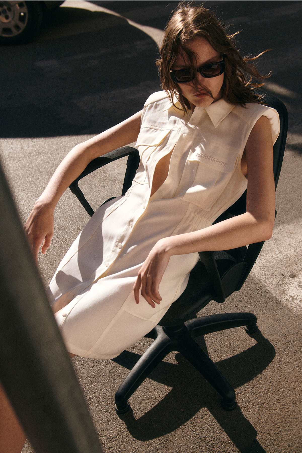 Wrap tunic | Beige | Patrizia Pepe