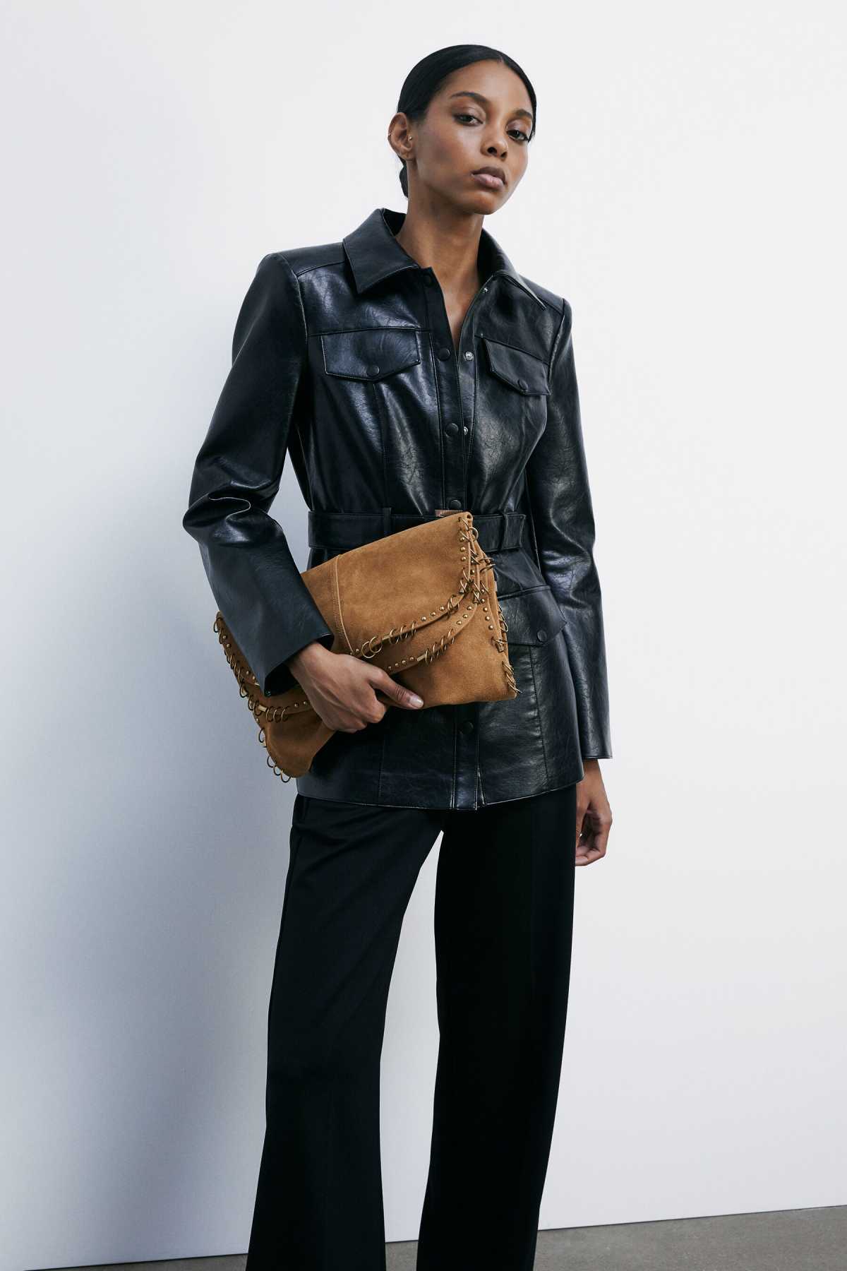 パトリツィアぺぺPATRIZIA PEPE(ライダーズジャケット) Leather racing biker jacket