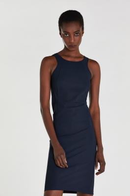 Midi sheath dress, Blue, Patrizia Pepe