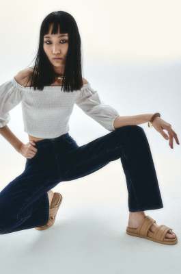 Balloon-sleeve top, White, Patrizia Pepe
