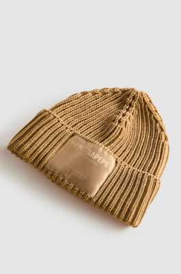 Ribbed fabric hat, Beige, Patrizia Pepe