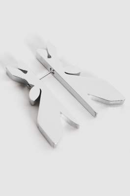 Brass earrings, Silver, Patrizia Pepe