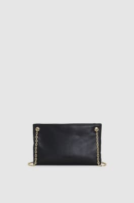 Touch flat crossbody bag, Black, Patrizia Pepe