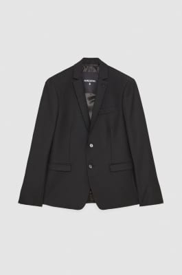 Lined cool wool blazer, Black, Patrizia Pepe