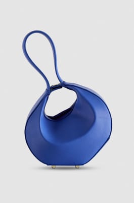 Bangle Bag Hobo Small, Blau, Patrizia Pepe