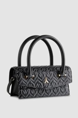Fly Bamby quilted leather bag, Black, Patrizia Pepe