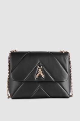 Padded Fly crossbody bag, Black, Patrizia Pepe
