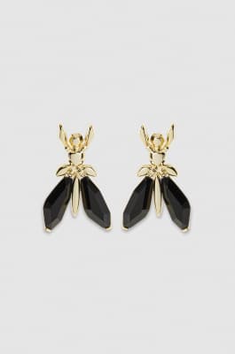 Precious Fly earrings with stones, Multicolor, Patrizia Pepe