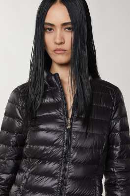 Reversible down proof nylon down jacket, Black, Patrizia Pepe