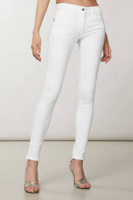 Jeggings, White, Denim