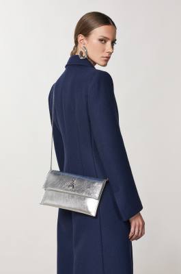 Fly ceremony clutch, Silver, Patrizia Pepe