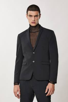 Two-button slim fit jacket, Black, Patrizia Pepe