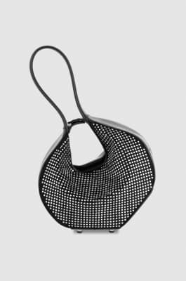 Rhinestone bangle bag, Black, Patrizia Pepe