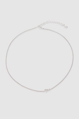 Rhinestone necklace, Silver, Patrizia Pepe