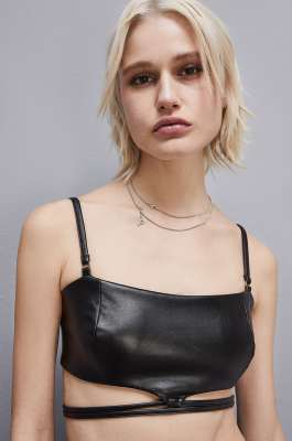 Double chain brass necklace, Silver, Patrizia Pepe