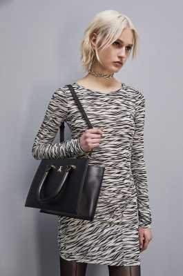 Fly Bamby Shopper, Schwarz, Patrizia Pepe