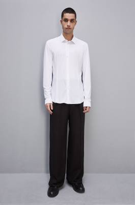 Slim fit jersey shirt, White, Patrizia Pepe