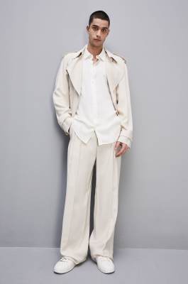 Solid-colored shirt in viscose twill, White, Patrizia Pepe