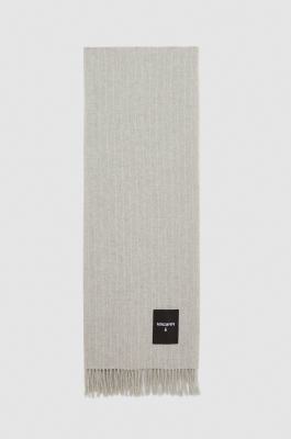 Wool-blend pinstripe scarf, Grey, Patrizia Pepe