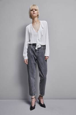 Essential crepe blouse, White, Patrizia Pepe