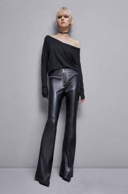 Essential viscose long-sleeved sweater, Black, Patrizia Pepe