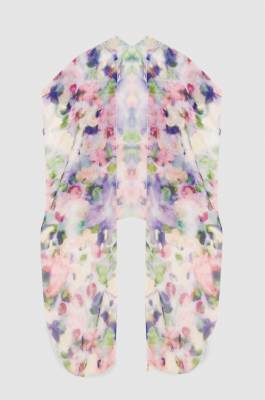 Patterned chiffon stole, Multicolor, Patrizia Pepe