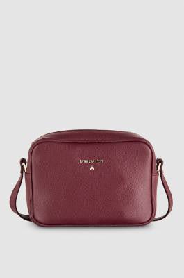 Leather camera bag with inside pocket, Purple, Patrizia Pepe