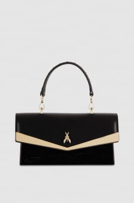 Fly Bamby shoulder bag with chain, Black, Patrizia Pepe