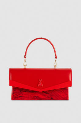 Fly Bamby shoulder bag with chain, Red, Patrizia Pepe