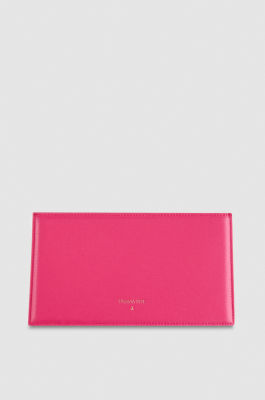 Leather shoulder pocket bag, Pink, Patrizia Pepe