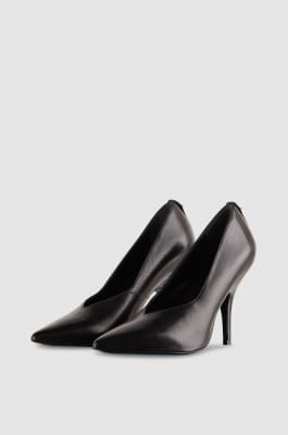 Leather pumps, Black, Patrizia Pepe