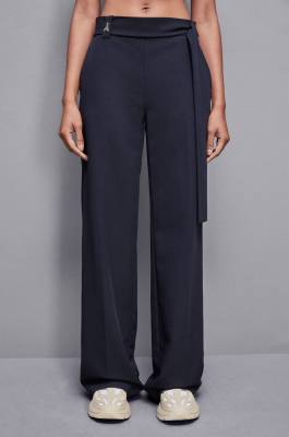 Regular fit gabardine pants, Blue, Patrizia Pepe